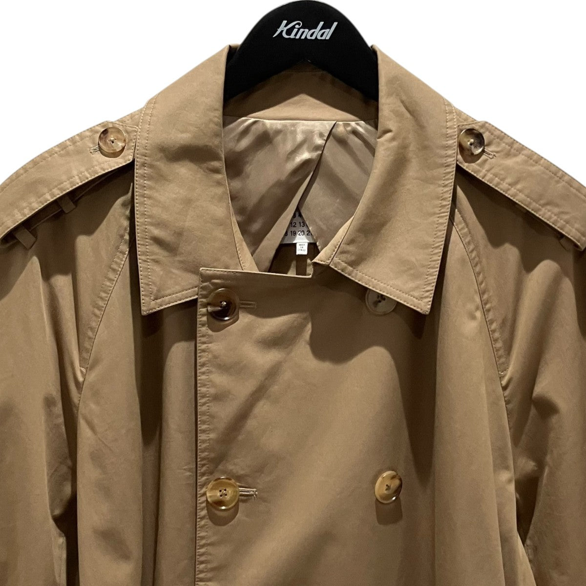 Maison Margiela 【Classic double breasted water repellent trenchcoat】トレンチコートS50AH0035 古着・中古-3枚目のアイテム画像