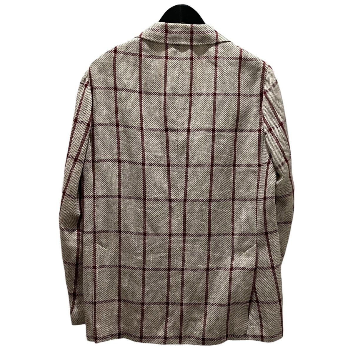RING JACKET リネンコットンチェックジャケットRT051S11G 古着・中古-2枚目のアイテム画像