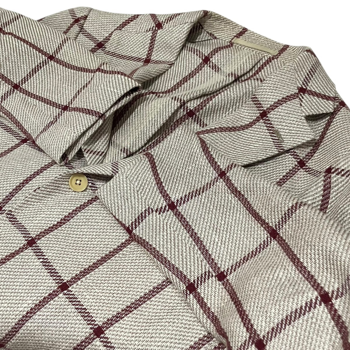 RING JACKET リネンコットンチェックジャケットRT051S11G 古着・中古-5枚目のアイテム画像