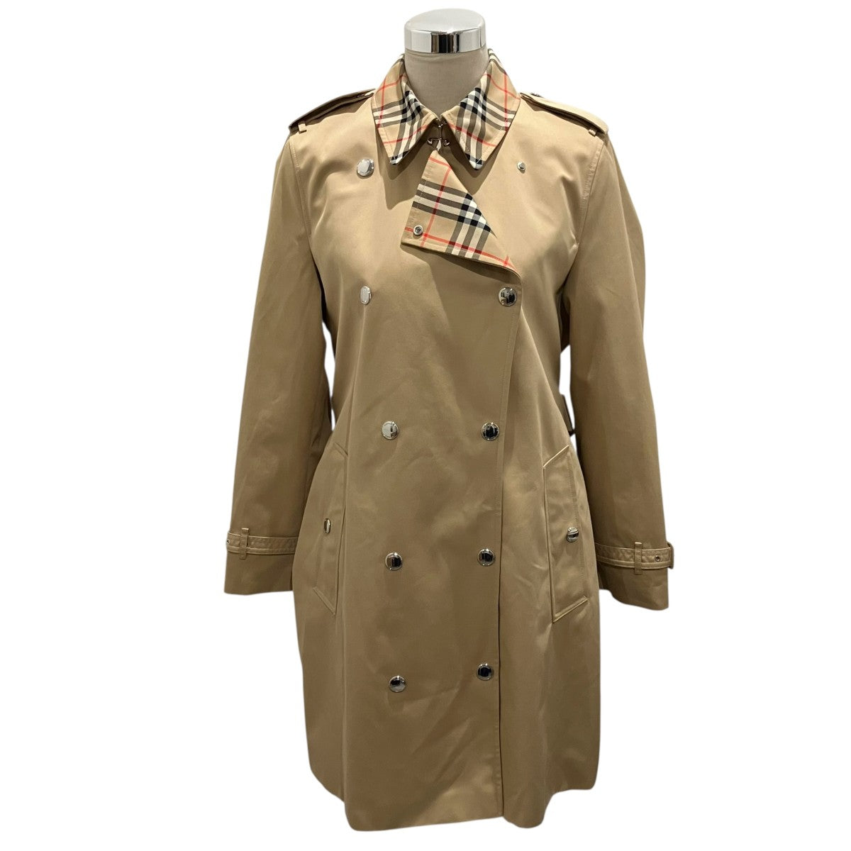 BURBERRY チェックカラートレンチコート8070990 古着・中古-1枚目のアイテム画像