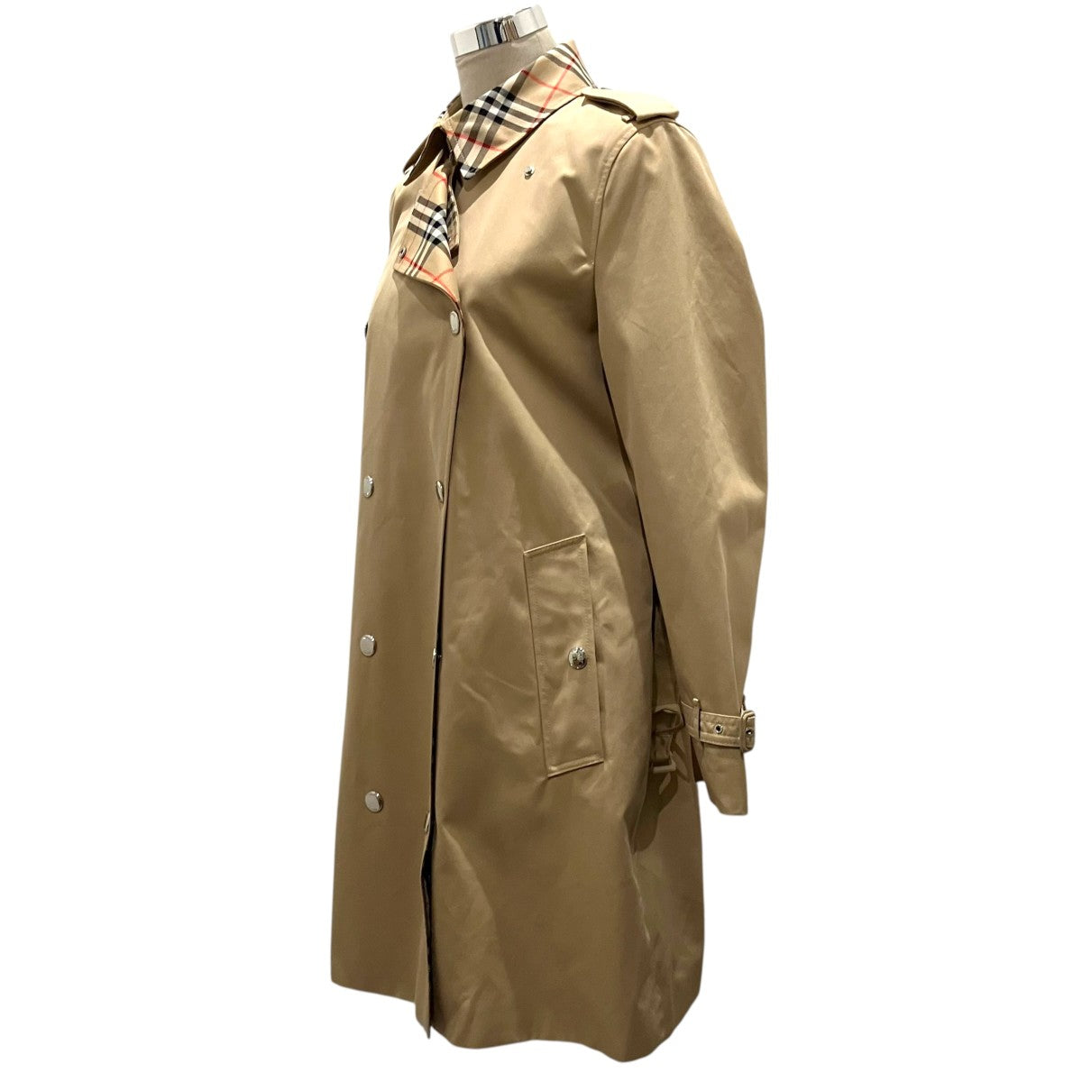 BURBERRY チェックカラートレンチコート8070990 古着・中古-3枚目のアイテム画像