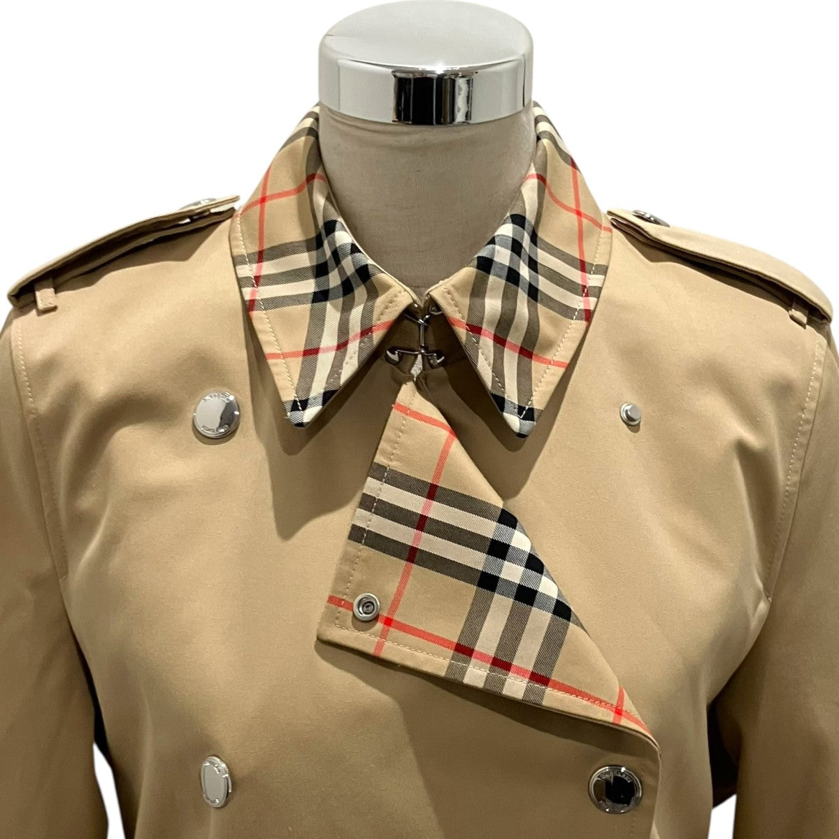 BURBERRY チェックカラートレンチコート8070990 古着・中古-4枚目のアイテム画像