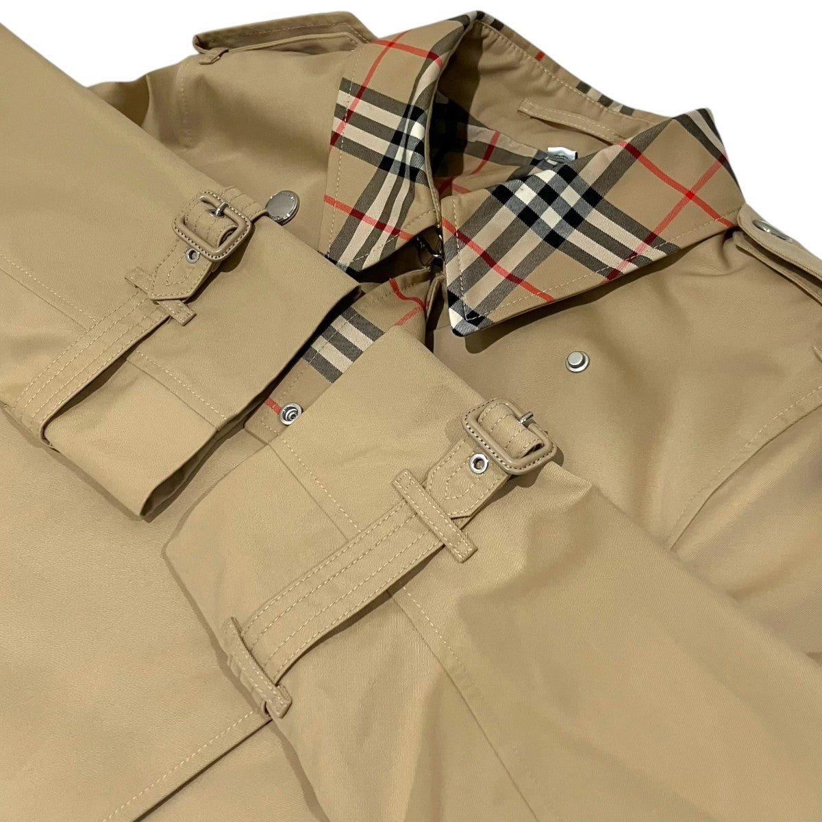 BURBERRY チェックカラートレンチコート8070990 古着・中古-6枚目のアイテム画像