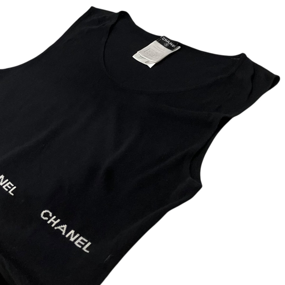 CHANEL ノースリーブロゴニットP23132V01543 古着・中古-6枚目のアイテム画像