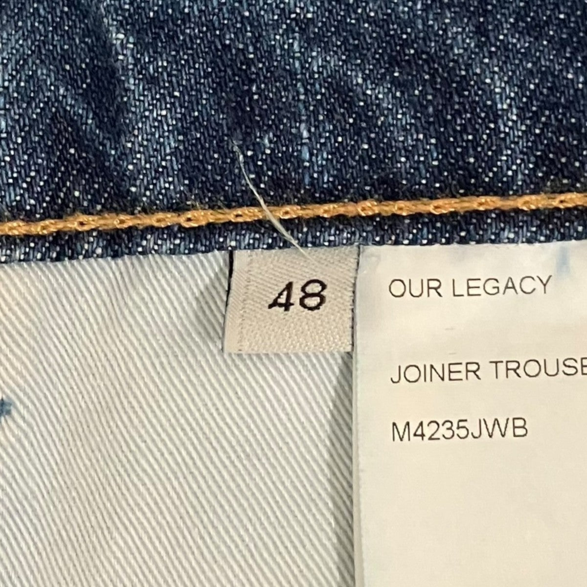 OUR LEGACY ペインターデニムパンツM4235JWB 古着・中古-7枚目のアイテム画像