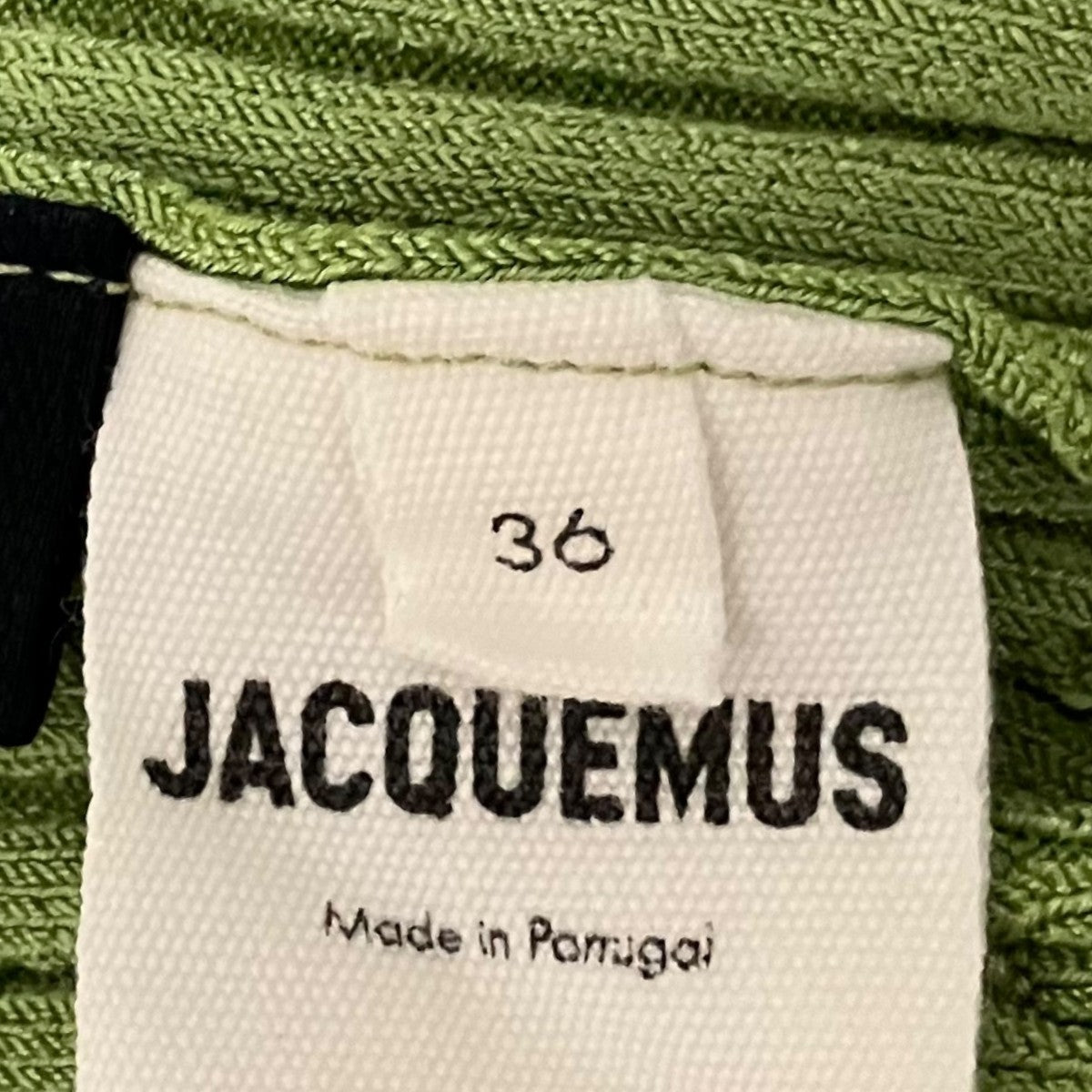 JACQUEMUS(ジャックムス) リブカーディガン グリーン サイズ 36