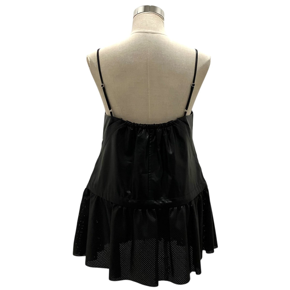 MAISON SPECIAL 【Vegan Leather Peplum Tunic】フェイクレザーキャミソール21252315307 古着・中古-2枚目のアイテム画像