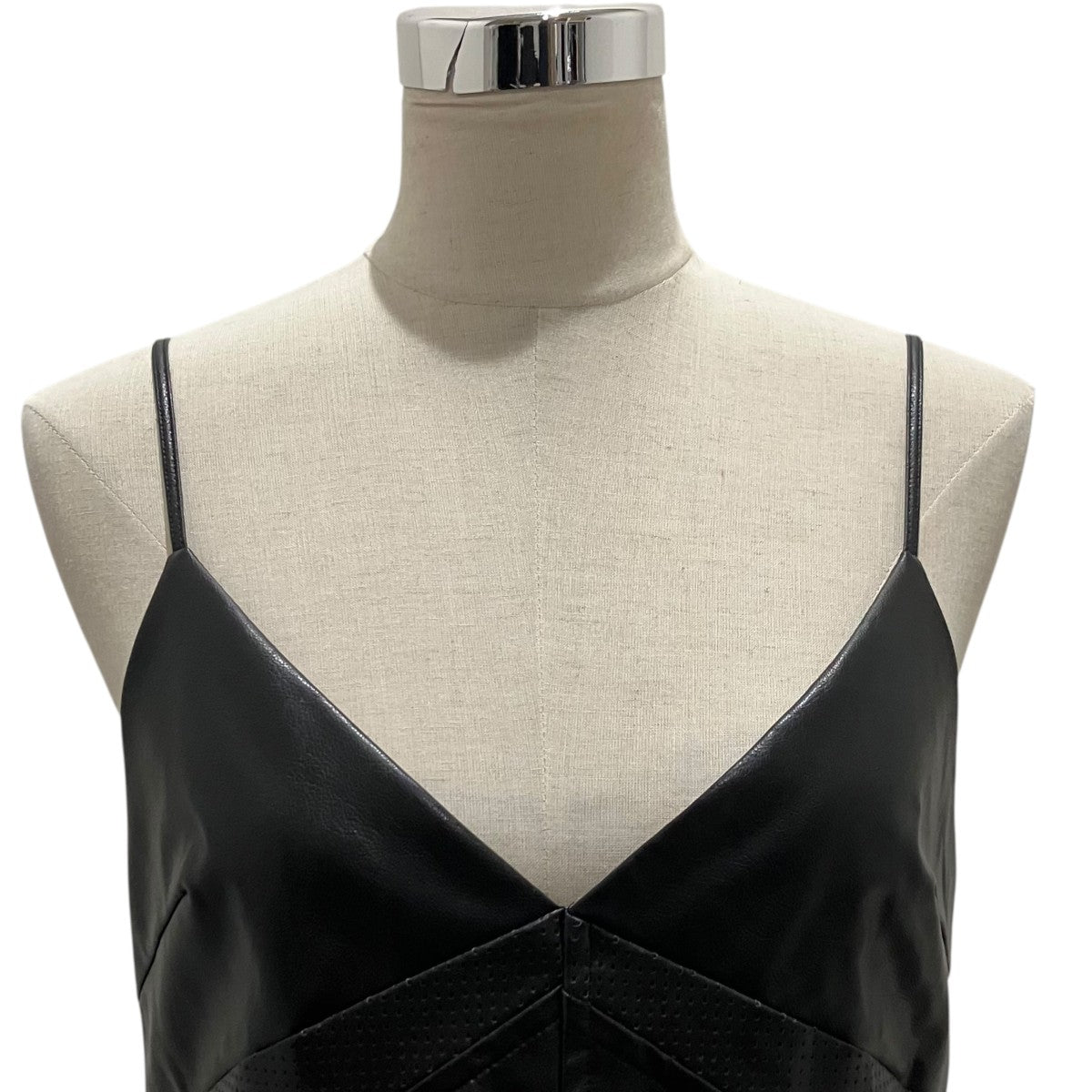 MAISON SPECIAL 【Vegan Leather Peplum Tunic】フェイクレザーキャミソール21252315307 古着・中古-4枚目のアイテム画像
