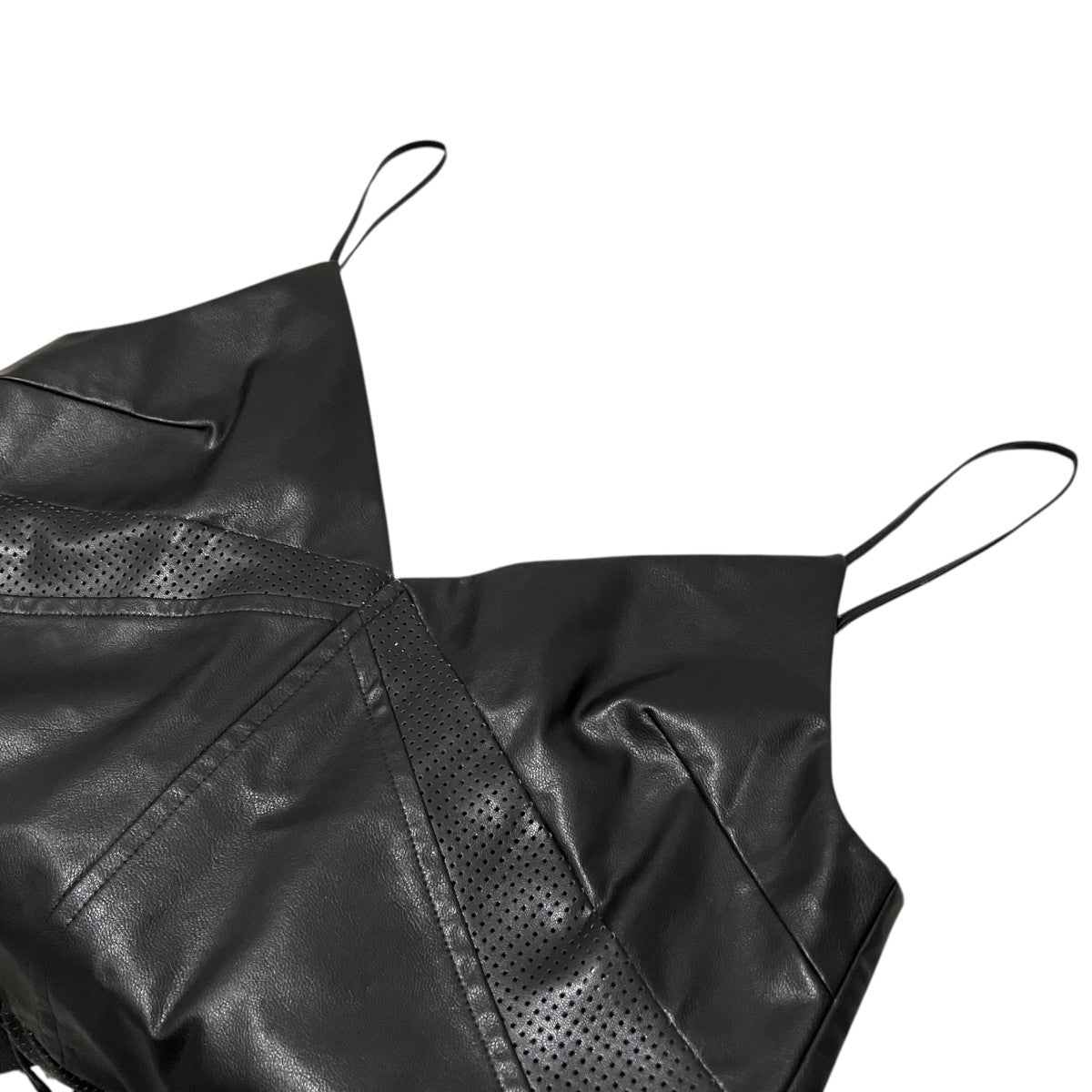 MAISON SPECIAL 【Vegan Leather Peplum Tunic】フェイクレザーキャミソール21252315307 古着・中古-6枚目のアイテム画像