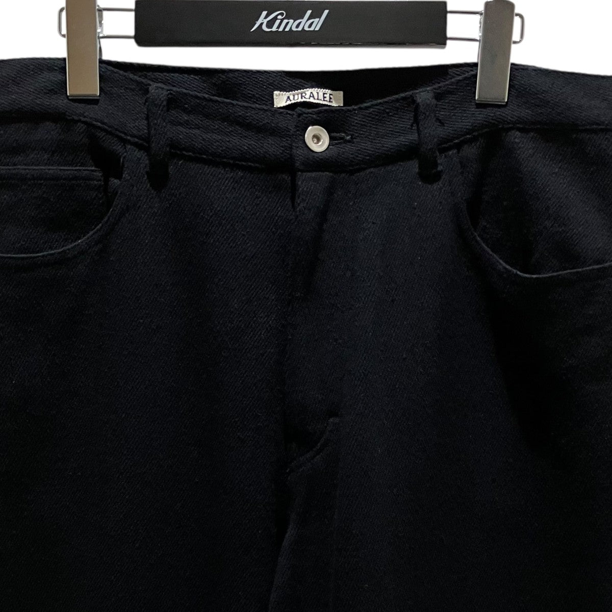 AURALEE 26SS【SILK NEP DENIM 5P WIDE PANTS】シルクデニムパンツA26SP01SD 古着・中古-3枚目のアイテム画像