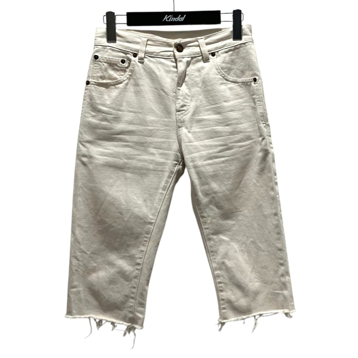 Saint Laurent Paris 22SSクロップドデニムパンツ681317 古着・中古-1枚目のアイテム画像