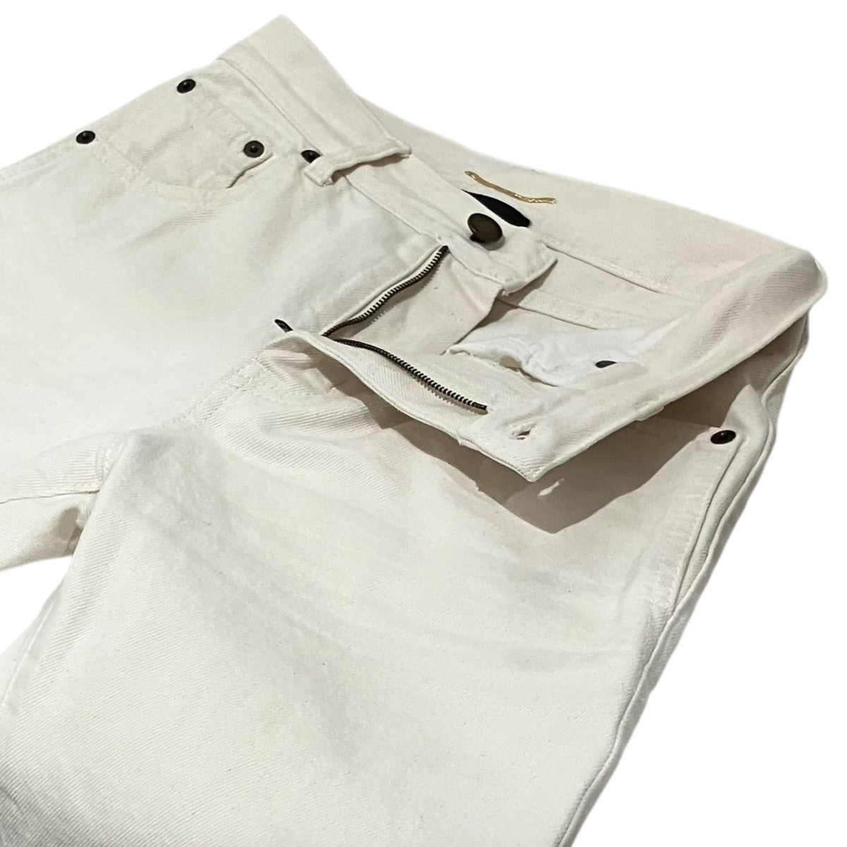 Saint Laurent Paris 22SSクロップドデニムパンツ681317 古着・中古-5枚目のアイテム画像