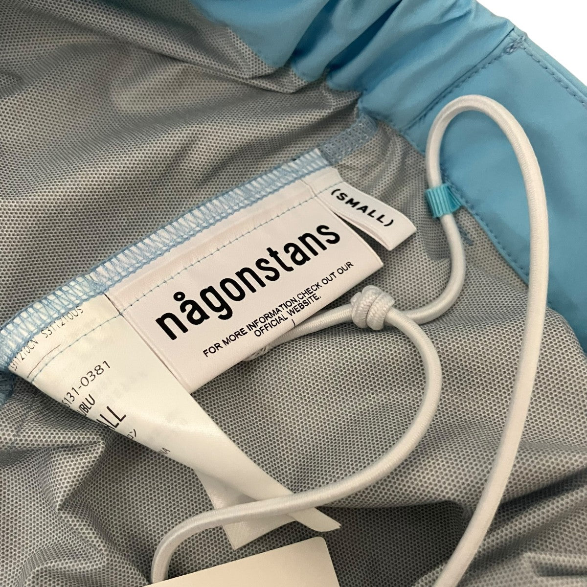 nagonstans 26SS【wide cocoon parachute pants】ナイロンパンツ470JS131-0381 古着・中古-6枚目のアイテム画像