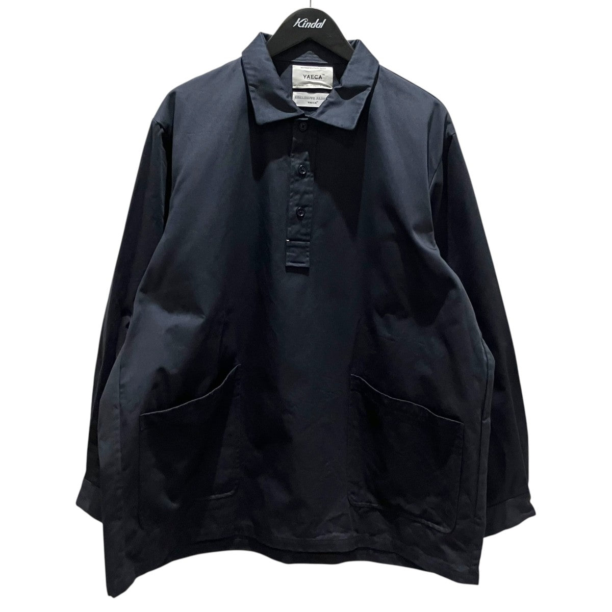 YAECA 【CANVAS DESIGN P／O SHIRT】プルオーバーシャツ44311 古着・中古-1枚目のアイテム画像