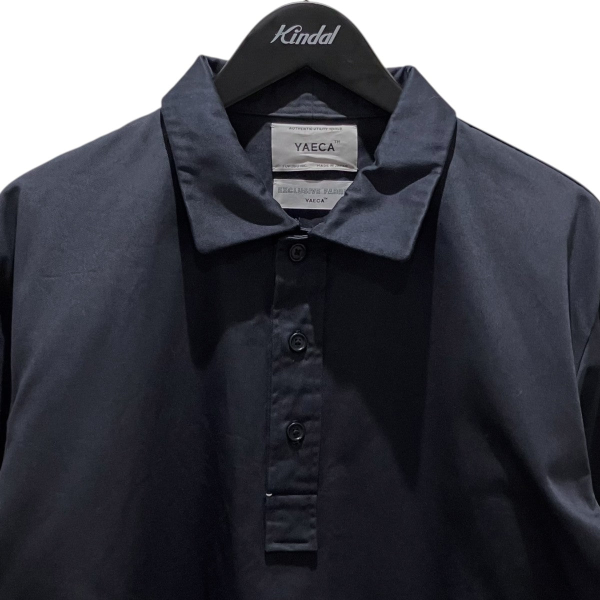 YAECA 【CANVAS DESIGN P／O SHIRT】プルオーバーシャツ44311 古着・中古-3枚目のアイテム画像