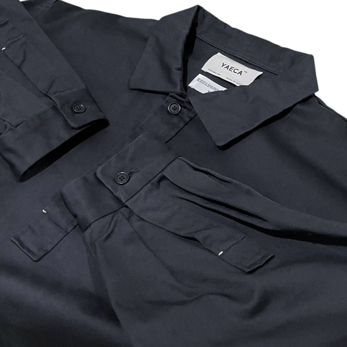 YAECA 【CANVAS DESIGN P／O SHIRT】プルオーバーシャツ44311 古着・中古-5枚目のアイテム画像