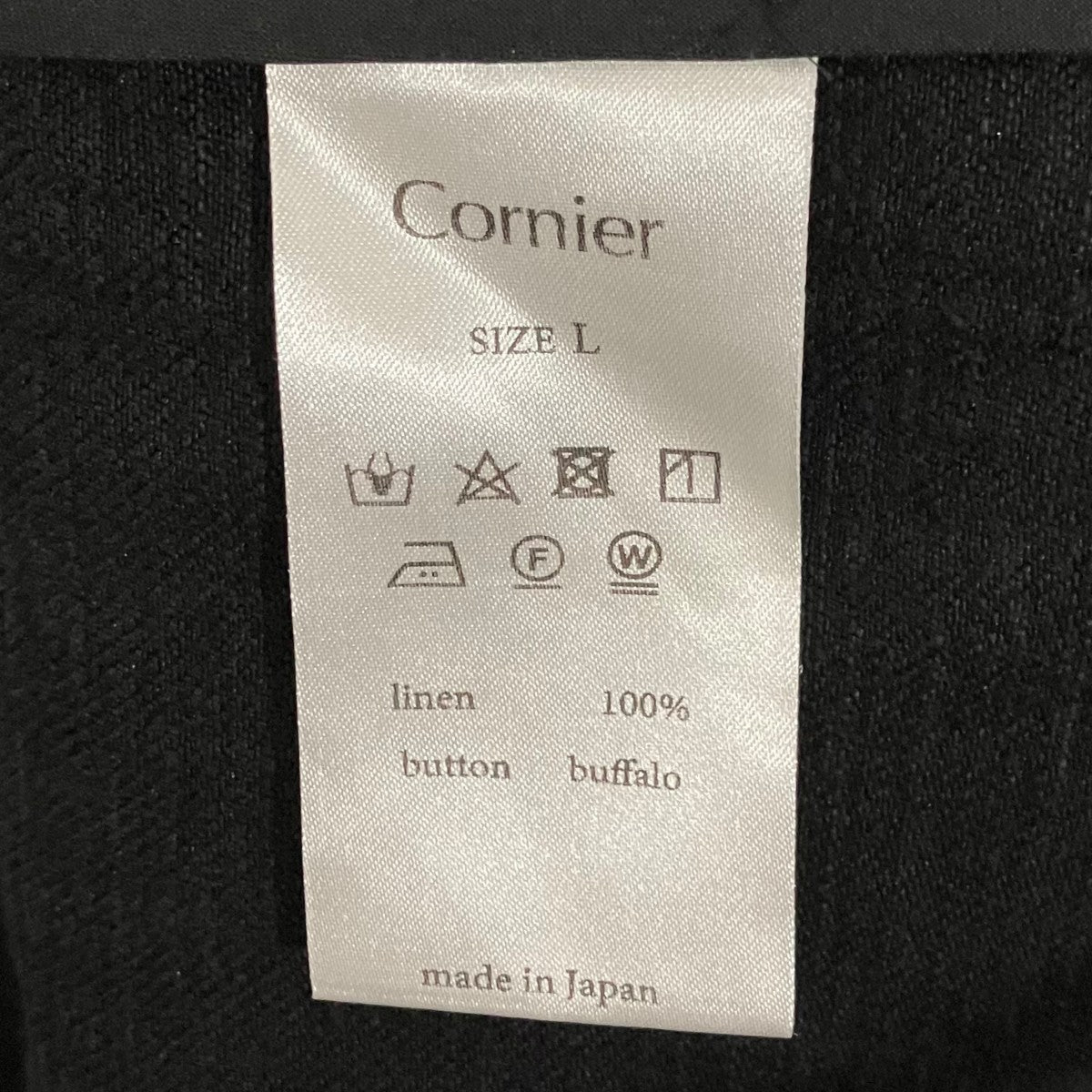 Cornier(コルニエ) リネンジャケット ブラック サイズ L｜【公式