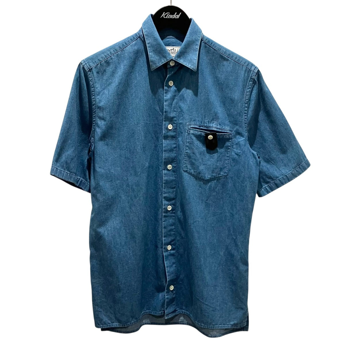 HERMES 半袖デニムシャツ11-5621 古着・中古-1枚目のアイテム画像