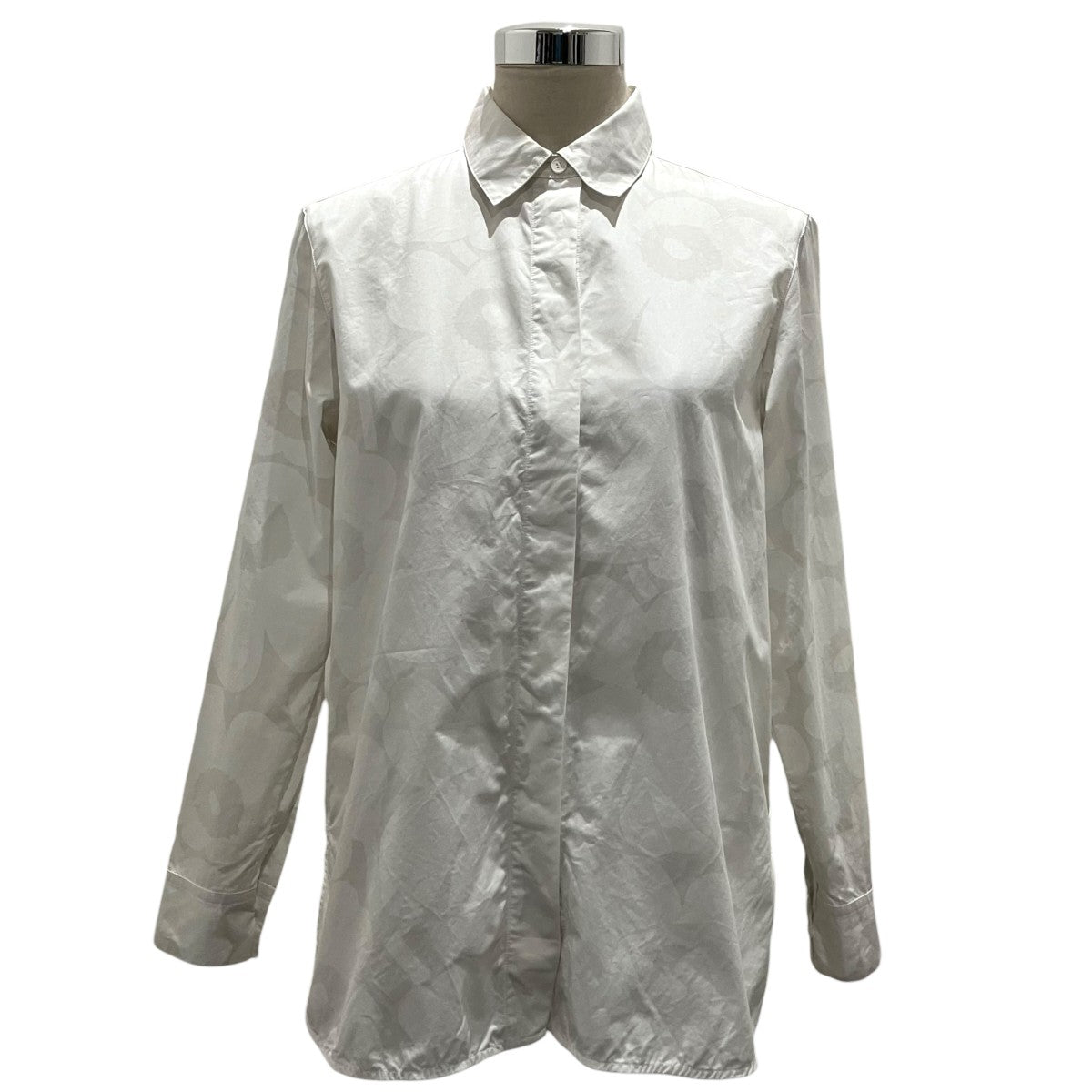 marimekko 【Tilla Unikko】総柄シャツ2114423 古着・中古-1枚目のアイテム画像