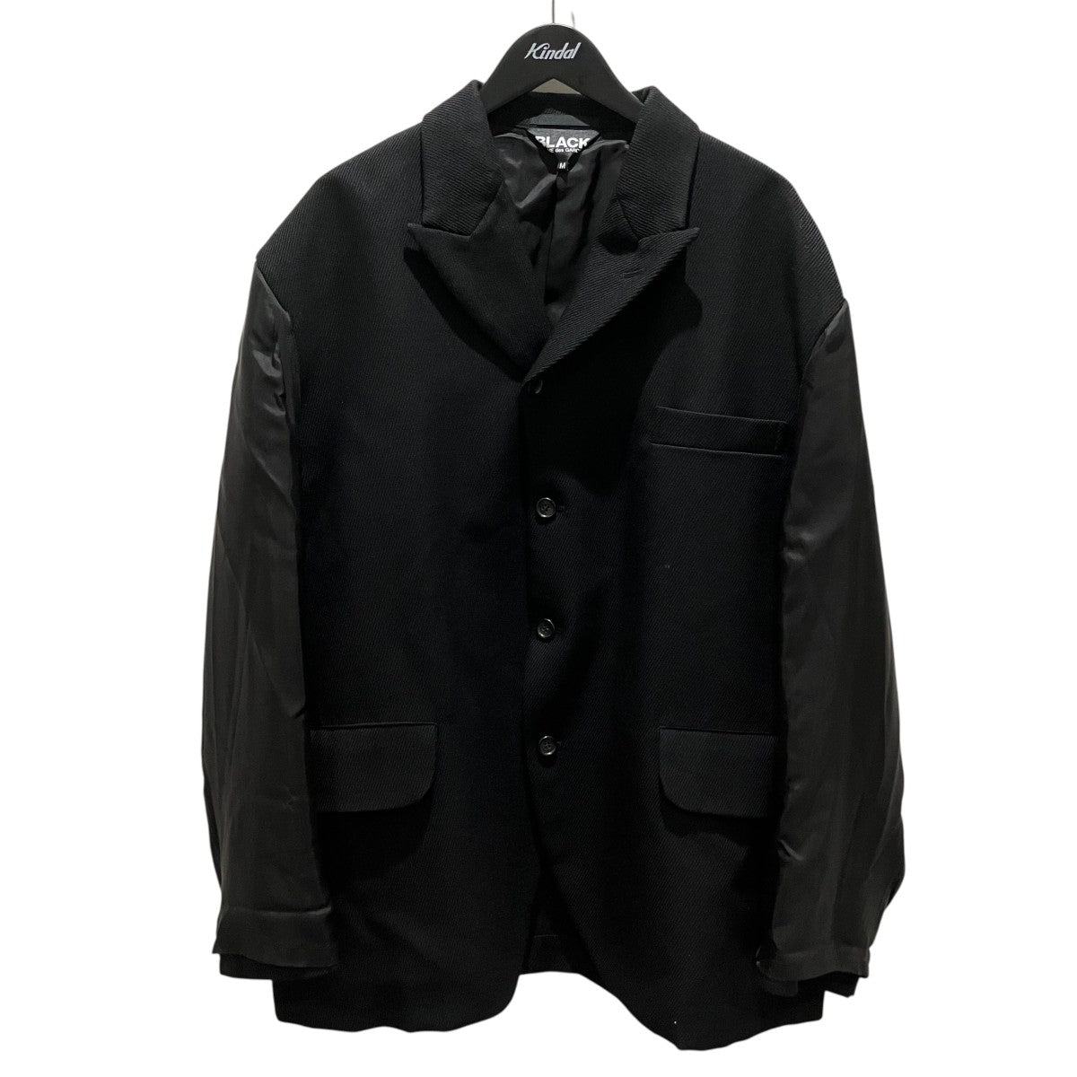 BLACK COMME des GARCONS 25AWキュプラ切替オーバーサイズウールジャケット1P-J018 古着・中古-1枚目のアイテム画像