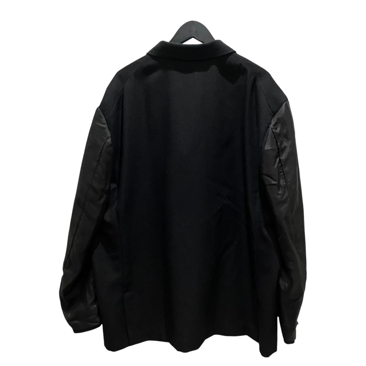 BLACK COMME des GARCONS 25AWキュプラ切替オーバーサイズウールジャケット1P-J018 古着・中古-2枚目のアイテム画像