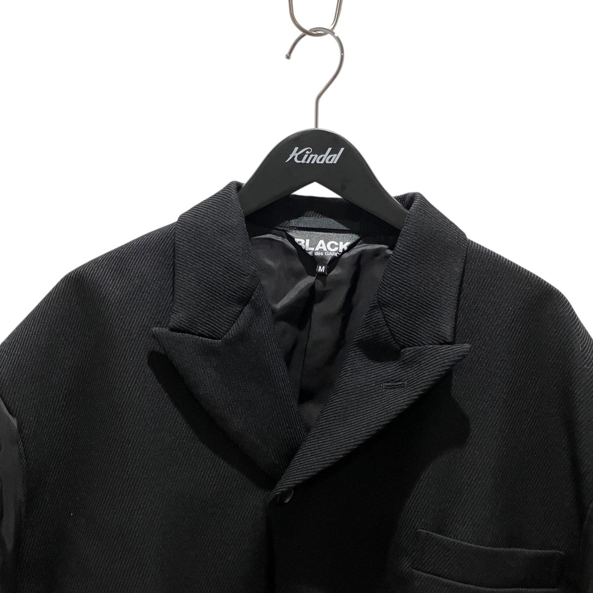 BLACK COMME des GARCONS 25AWキュプラ切替オーバーサイズウールジャケット1P-J018 古着・中古-3枚目のアイテム画像