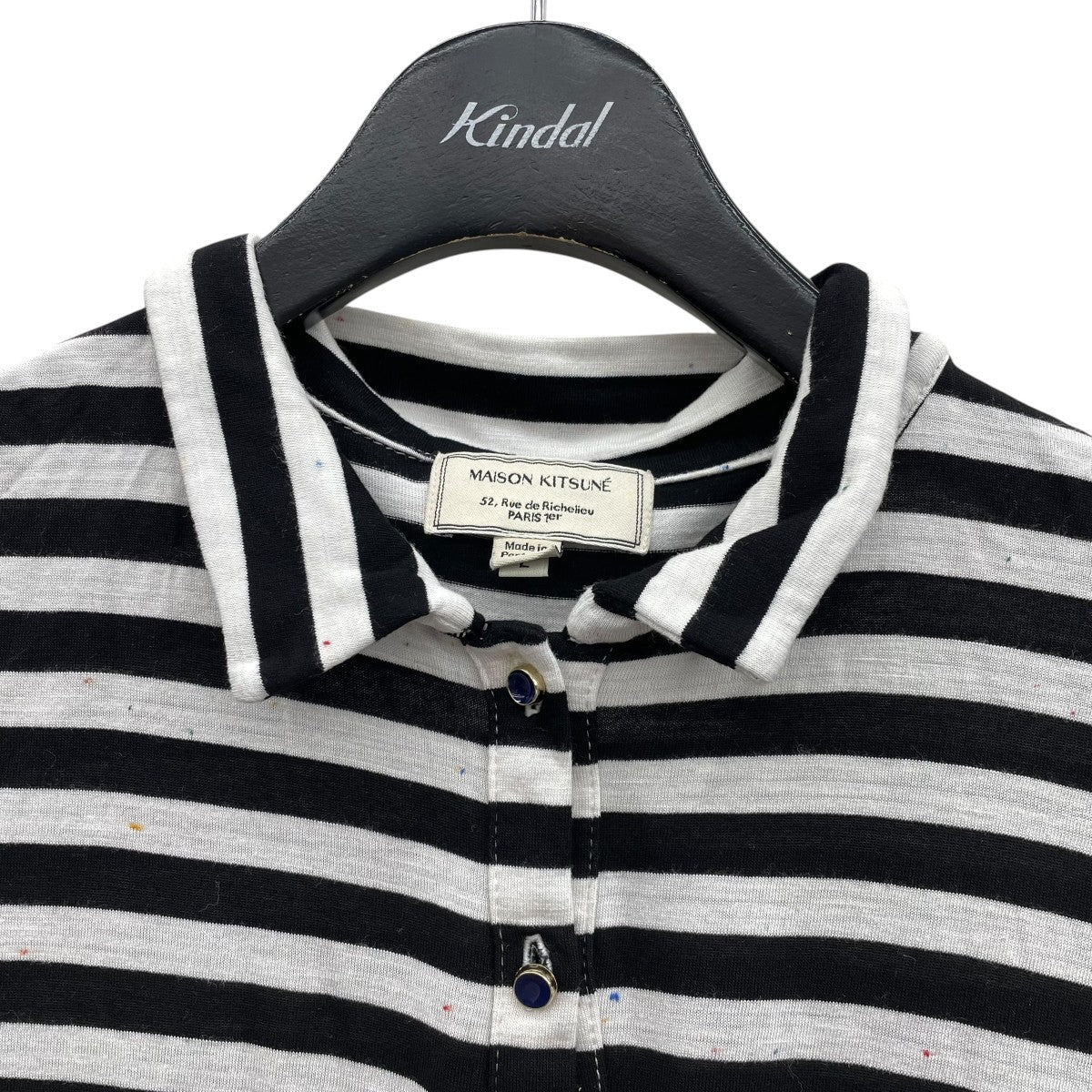 MAISON KITSUNE ボーダーカットソー 古着・中古-3枚目のアイテム画像