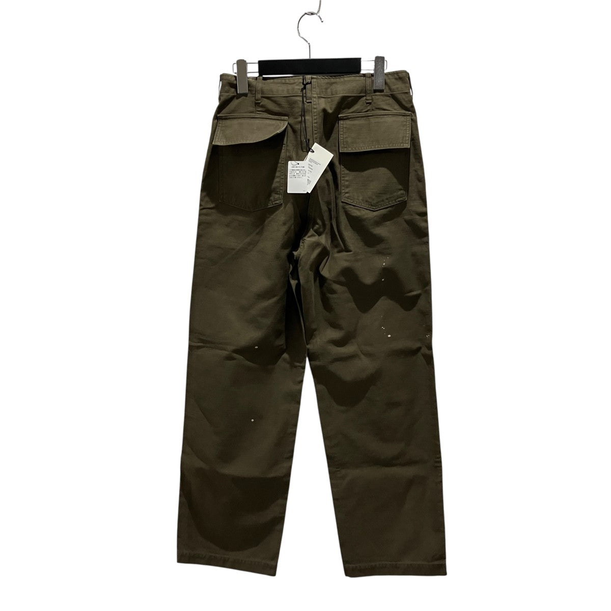 AURALEE 25AW【Washed Baggy Satin Bleached Baker Pants】ペインターパンツA25AP01BP 古着・中古-2枚目のアイテム画像