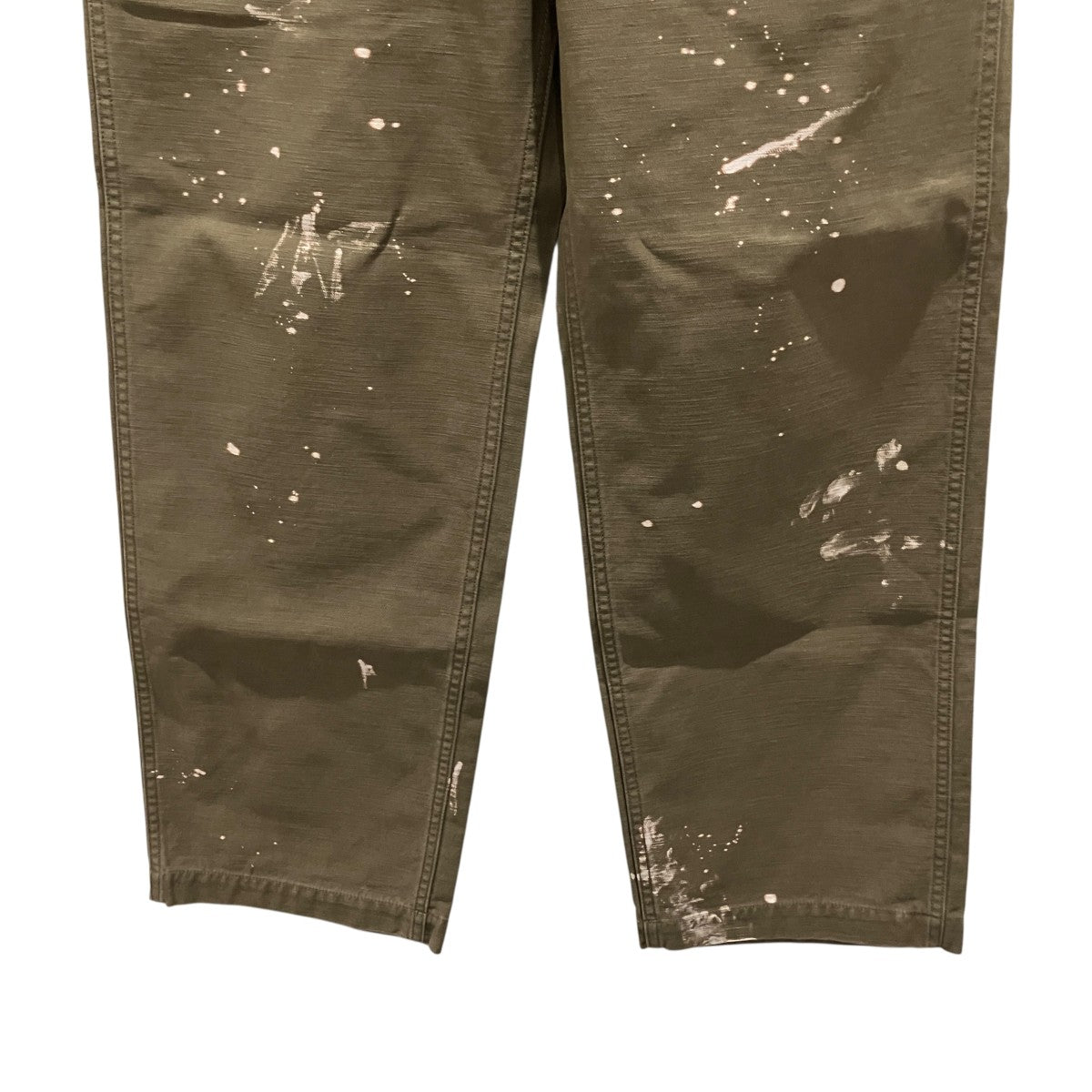 AURALEE 25AW【Washed Baggy Satin Bleached Baker Pants】ペインターパンツA25AP01BP 古着・中古-4枚目のアイテム画像