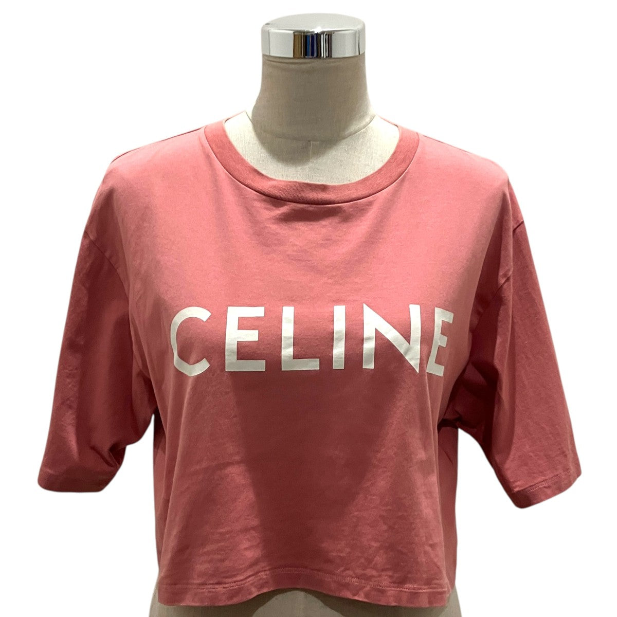 CELINE クロップドTシャツ2X761671Q 古着・中古-1枚目のアイテム画像
