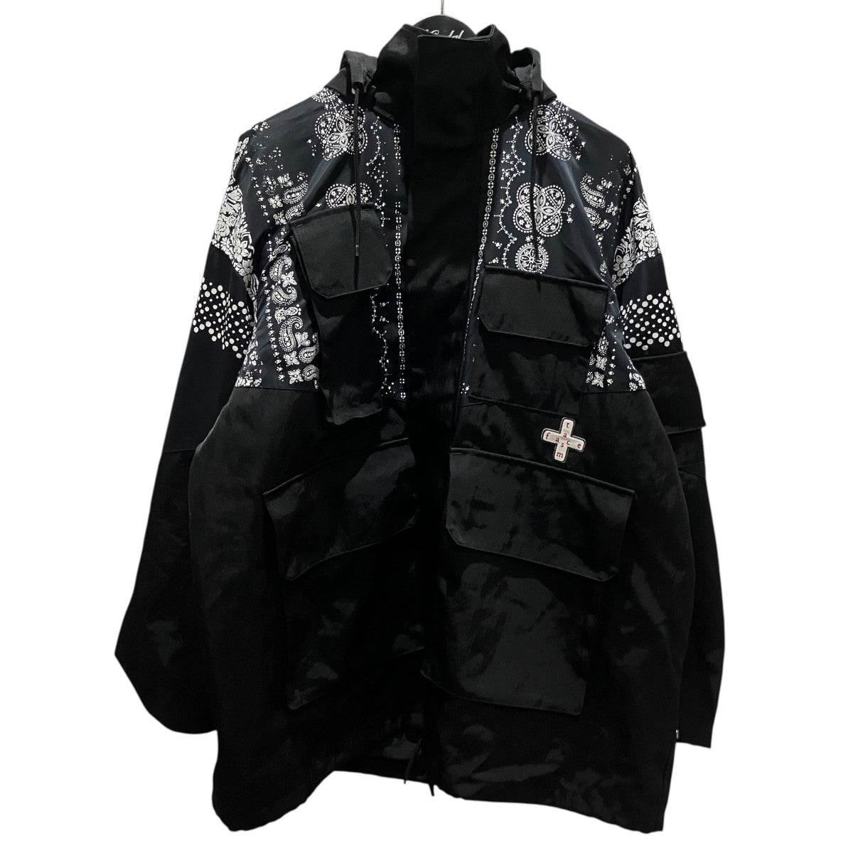 FACETASM 【ORIGINAL BANDANA PRINT HIGH NECK JACKET】フード付きナイロンジャケットMKS-JK-M13 古着・中古-1枚目のアイテム画像