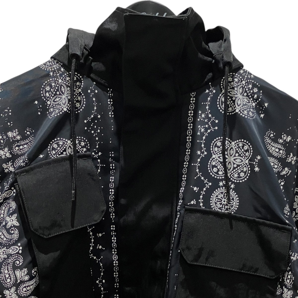 FACETASM 【ORIGINAL BANDANA PRINT HIGH NECK JACKET】フード付きナイロンジャケットMKS-JK-M13 古着・中古-3枚目のアイテム画像