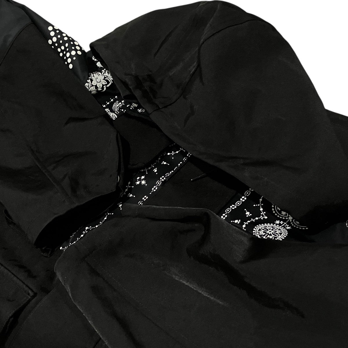FACETASM 【ORIGINAL BANDANA PRINT HIGH NECK JACKET】フード付きナイロンジャケットMKS-JK-M13 古着・中古-5枚目のアイテム画像
