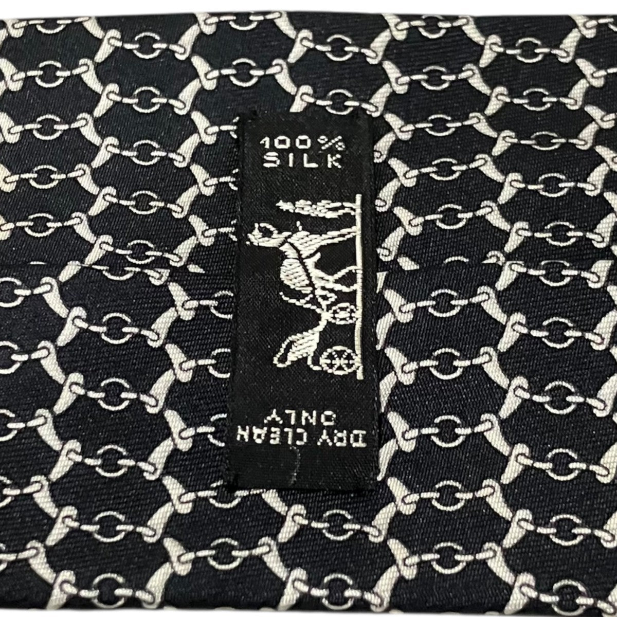 HERMES 総柄ネクタイ 古着・中古-5枚目のアイテム画像