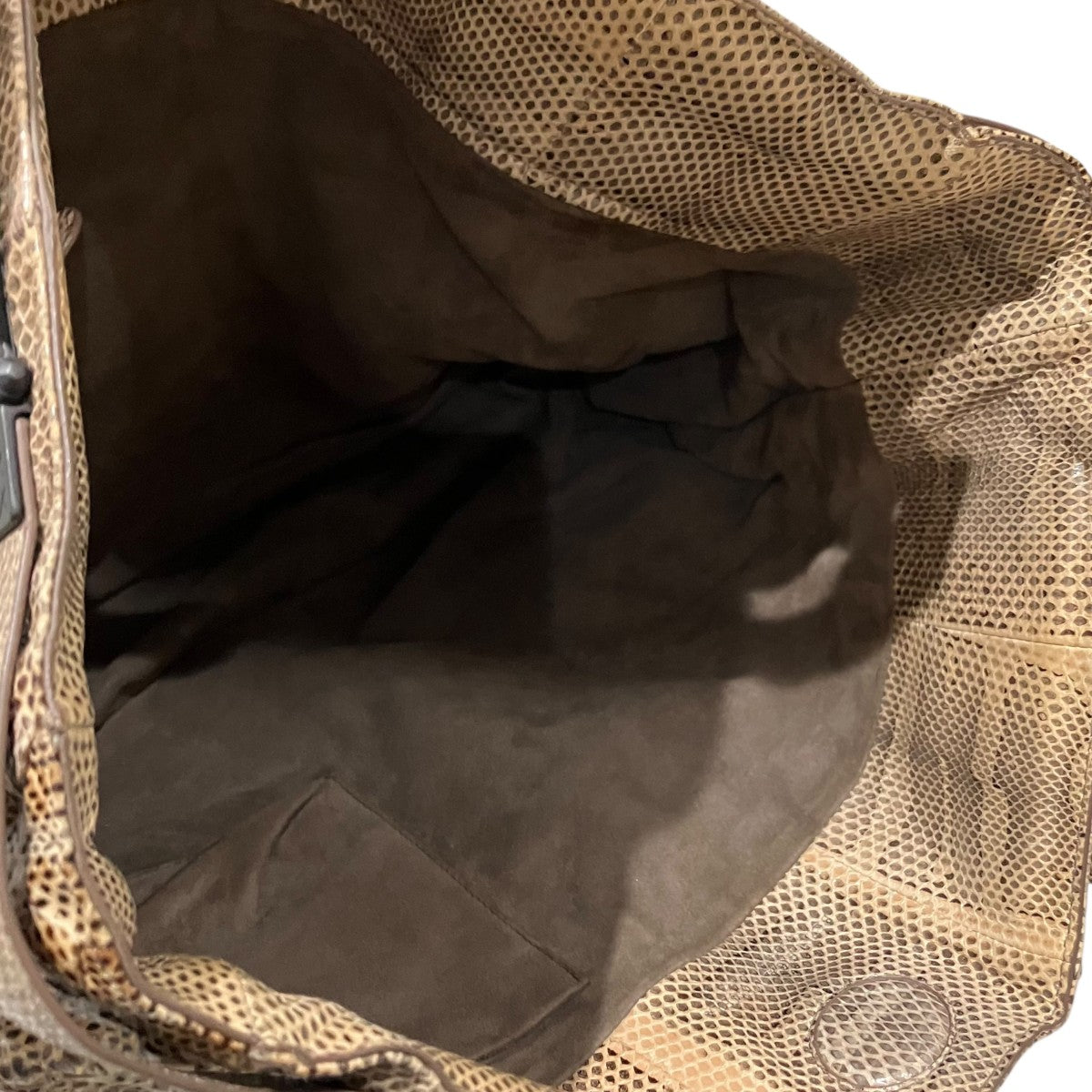 BOTTEGA VENETA パイソントートバッグ 古着・中古-8枚目のアイテム画像