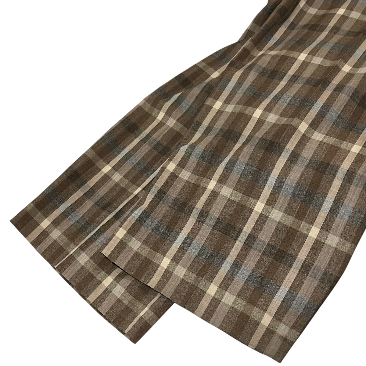 AURALEE 26SS【SUPER FINE TROPICAL WOOL CHECK TWO-TUCK SLACKS】イージーパンツA26SP05TC 古着・中古-4枚目のアイテム画像