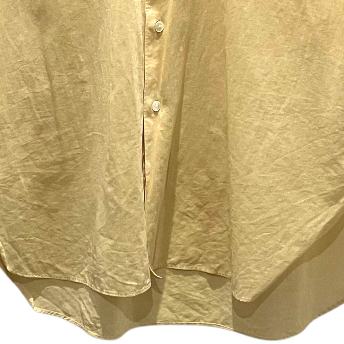 AURALEE 【HARD TWIST FINX ORGANDY SHIRT】長袖シャツA24SS01VO 古着・中古-4枚目のアイテム画像