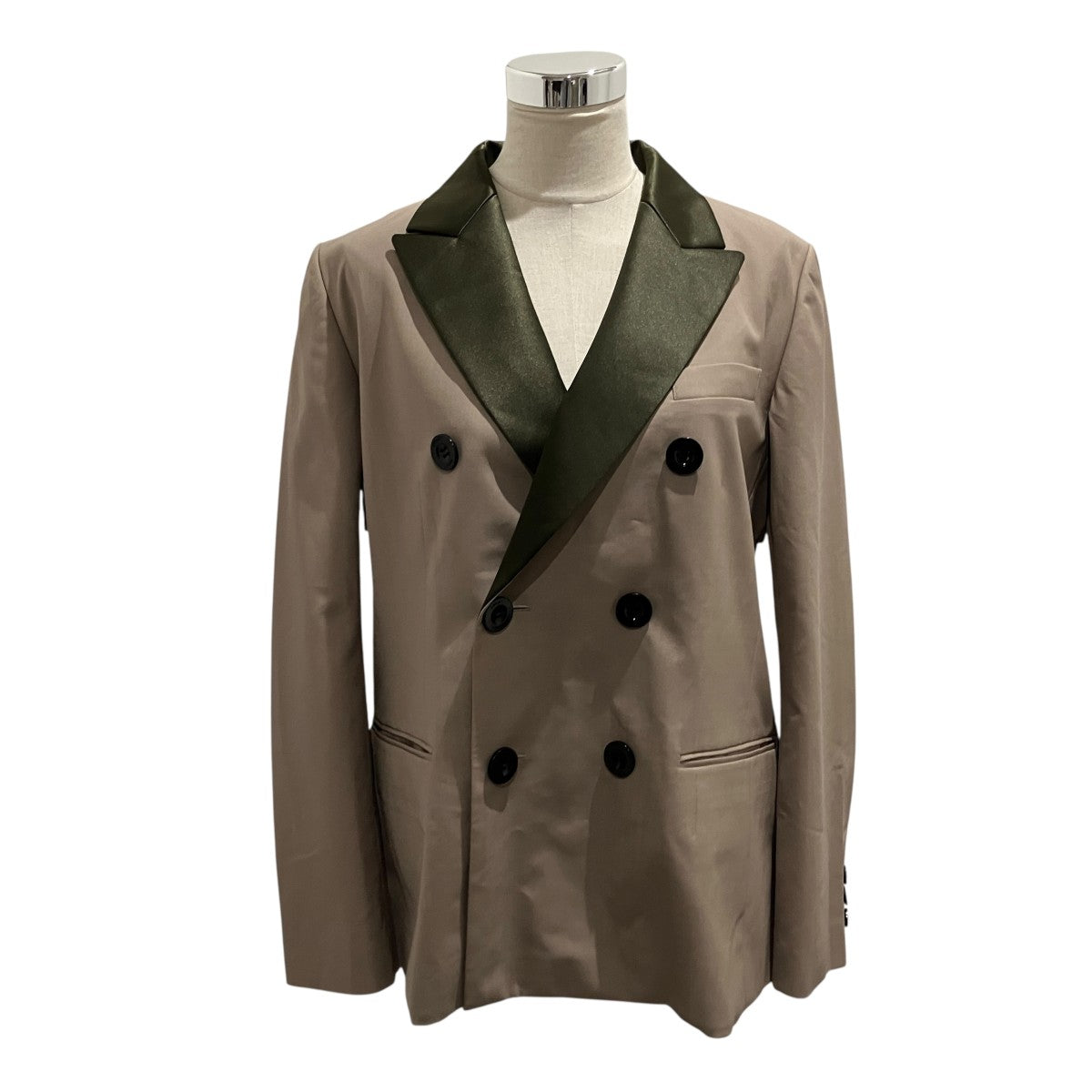 sacai Suiting Mix Jacketダブルジャケット23-06755 古着・中古-1枚目のアイテム画像