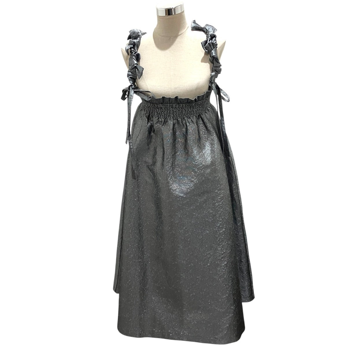 【MIMI RIBBON SKIRT】ジャガードワンピースB31-SK030GYF
