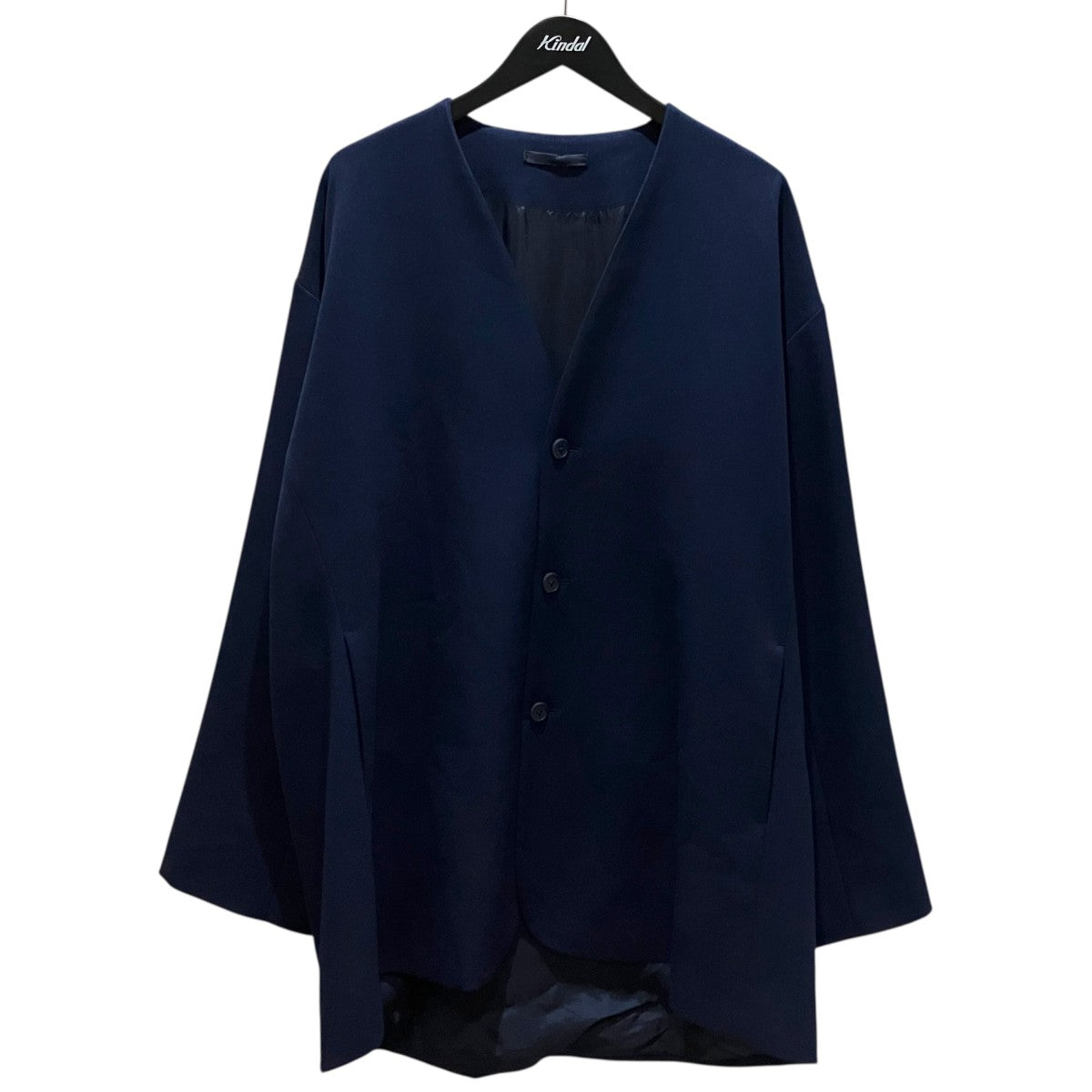 【ESTER SERGE COLLARLESS JACKET】ノーカラージャケット2222-307
