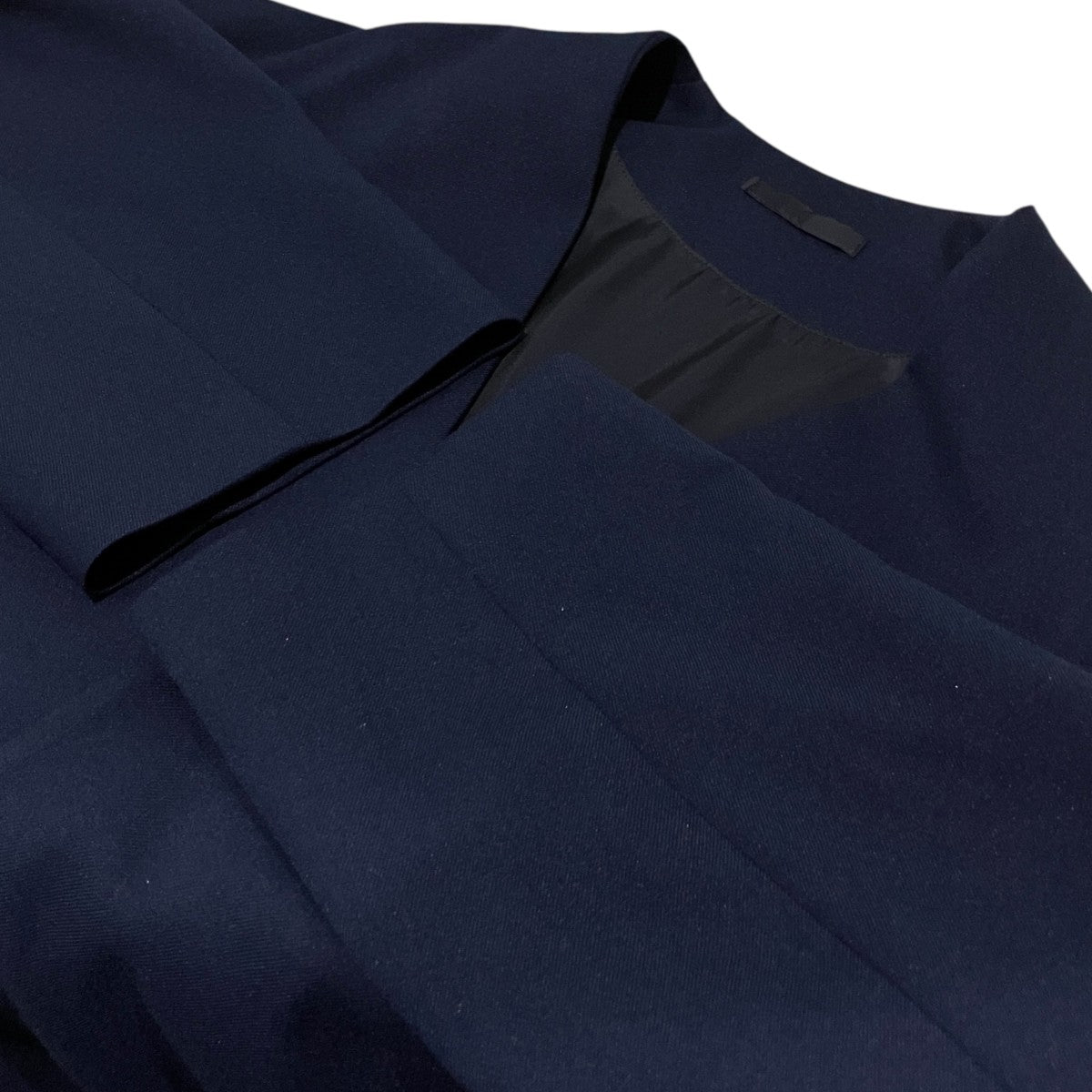 【ESTER SERGE COLLARLESS JACKET】ノーカラージャケット2222-307