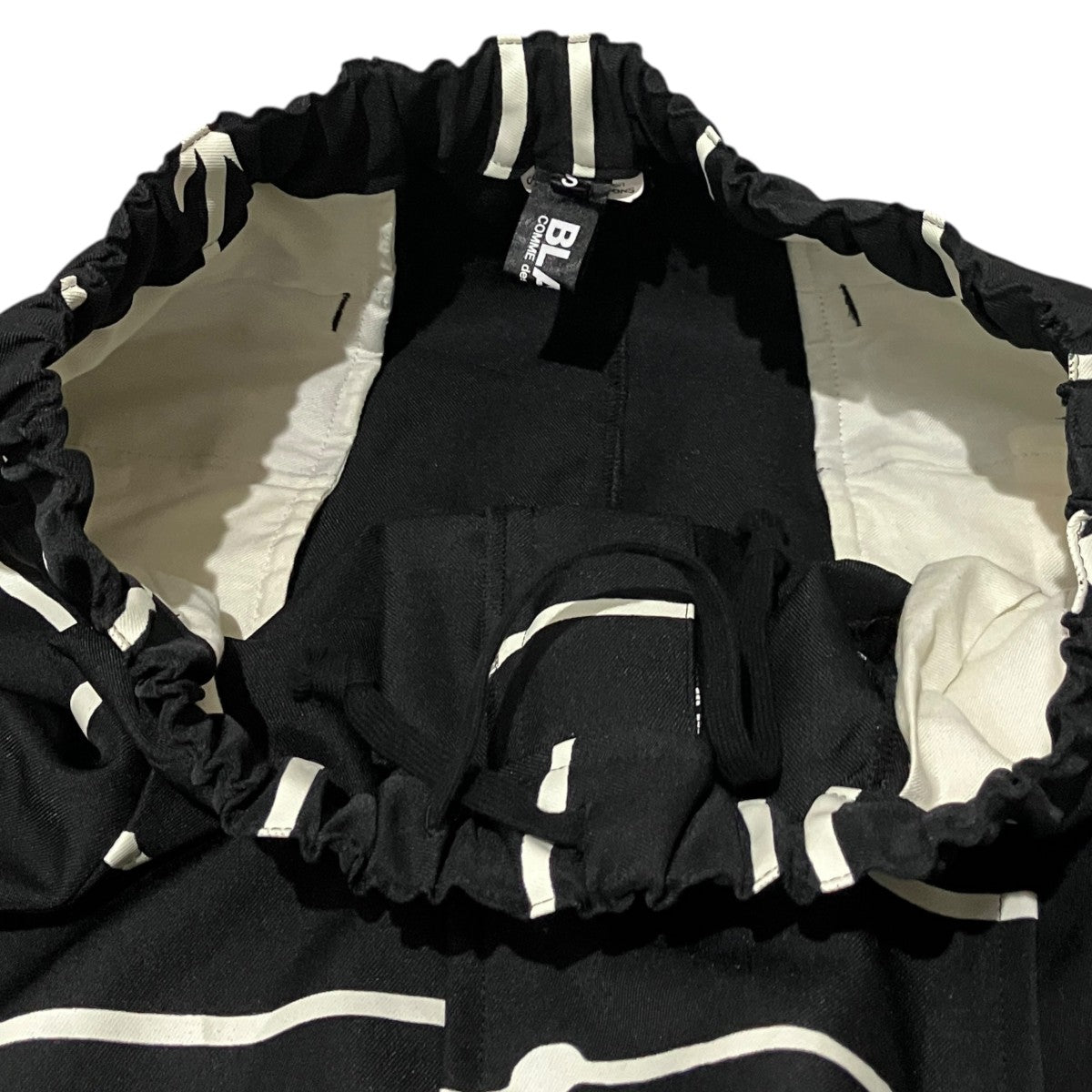 BLACK COMME des GARCONS 25AW【エステルツイルFILIP PAGOWSKI製品洗いパンツ】サルエルパンツ1P-P009 古着・中古-6枚目のアイテム画像