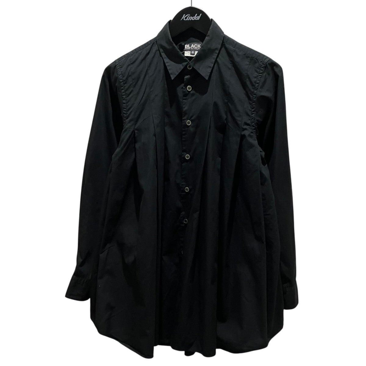 BLACK COMME des GARCONS 17AW綿ブロードプリーツシャツ1T-B014 古着・中古-1枚目のアイテム画像