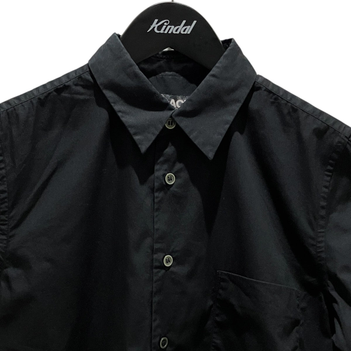 BLACK COMME des GARCONS 綿ブロード半袖シャツ1S-B017 古着・中古-3枚目のアイテム画像