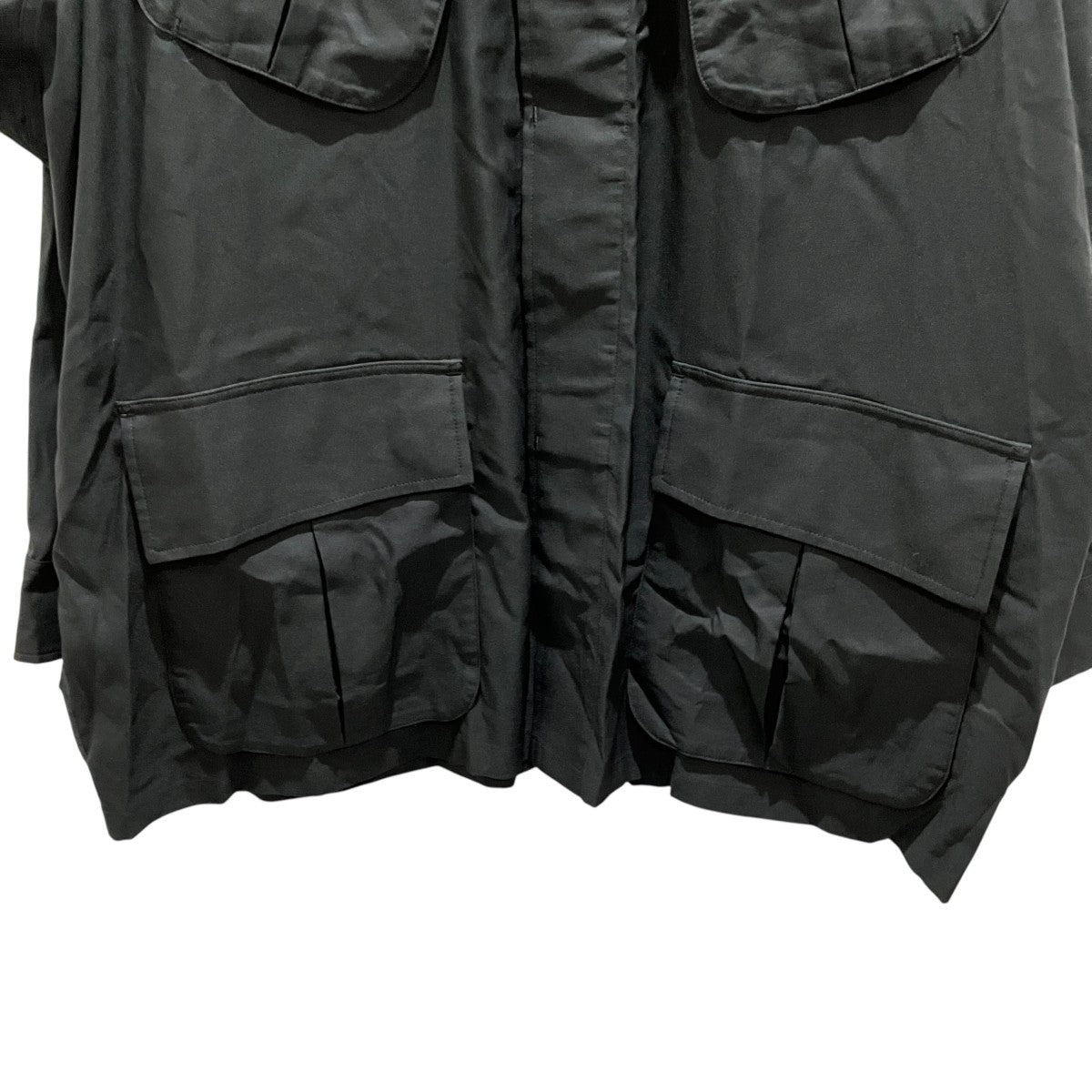 Graphpaper 21SS【 Cupro Military Jacket 】シャツジャケットGM211-30054 古着・中古-4枚目のアイテム画像