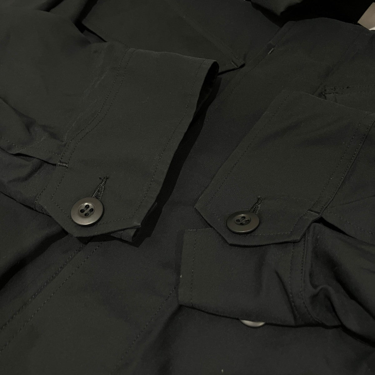 Graphpaper 21SS【 Cupro Military Jacket 】シャツジャケットGM211-30054 古着・中古-5枚目のアイテム画像