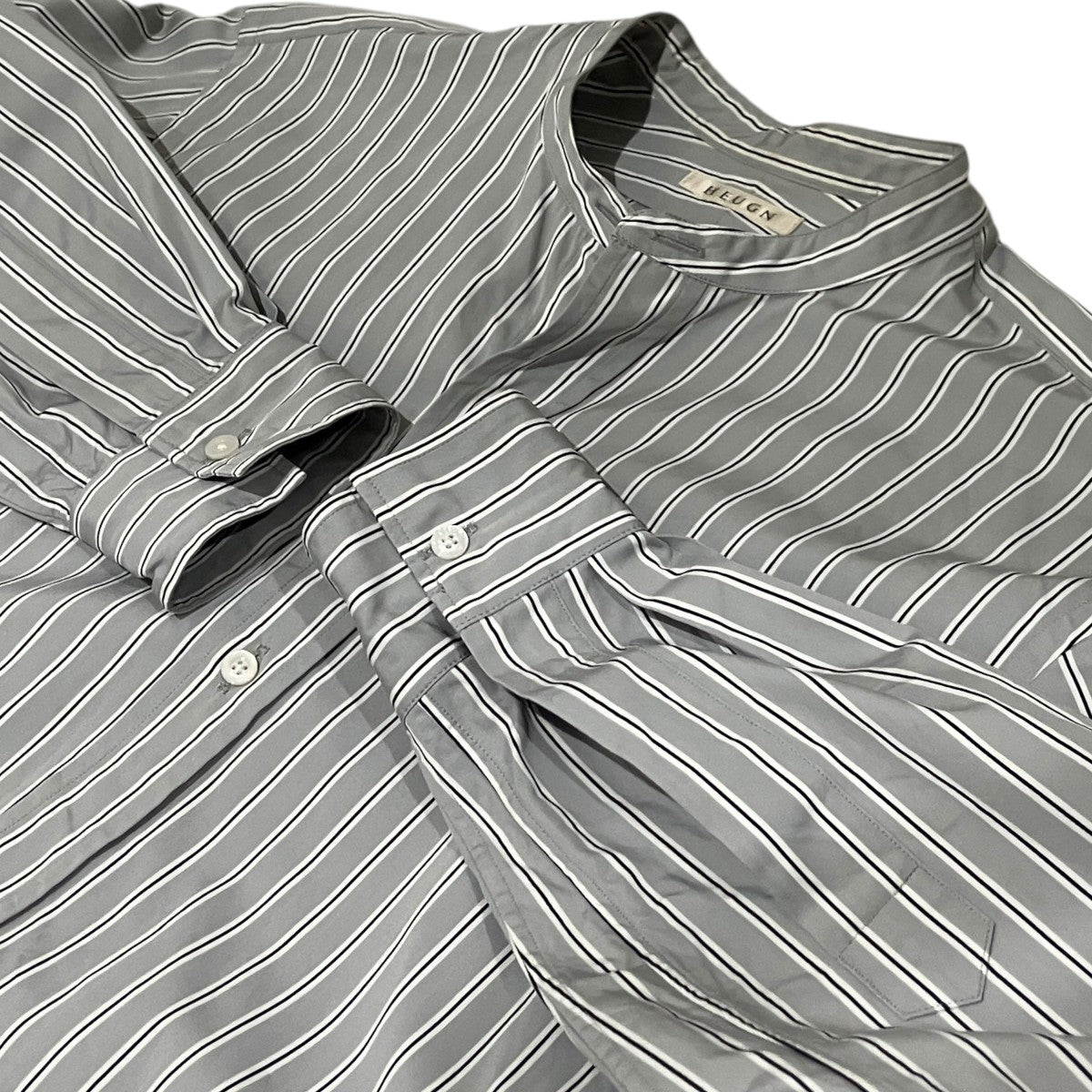 HEUGN バンドカラーシャツSHIRT064 古着・中古-5枚目のアイテム画像