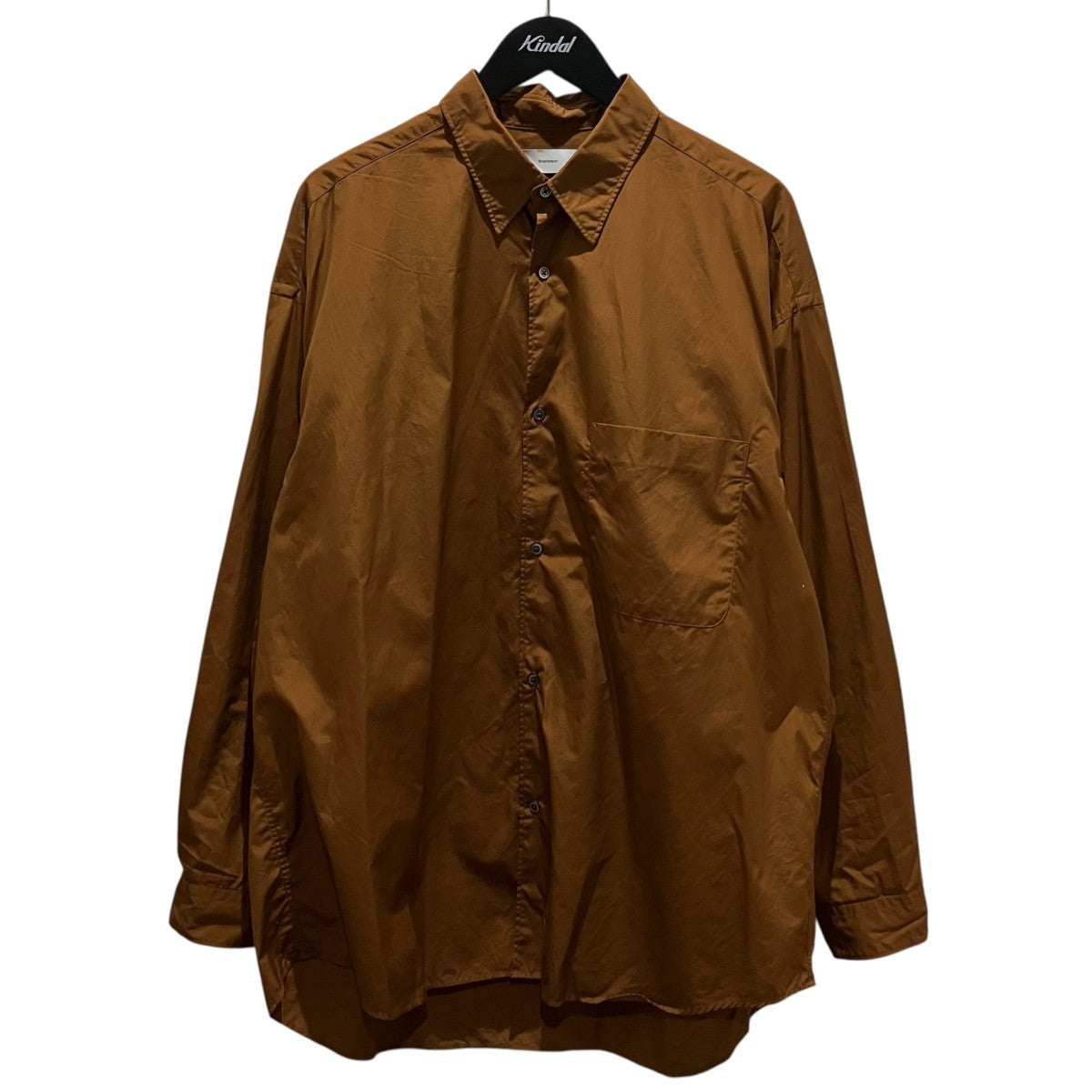 Graphpaper 【Broad Oversized L／S Regular Collar Shirt】長袖シャツGM213-50110B 古着・中古-1枚目のアイテム画像