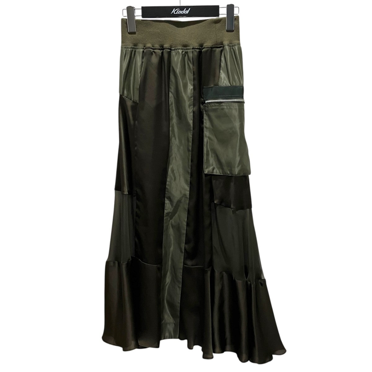 sacai パッチワークロングスカート20-05316 古着・中古-1枚目のアイテム画像