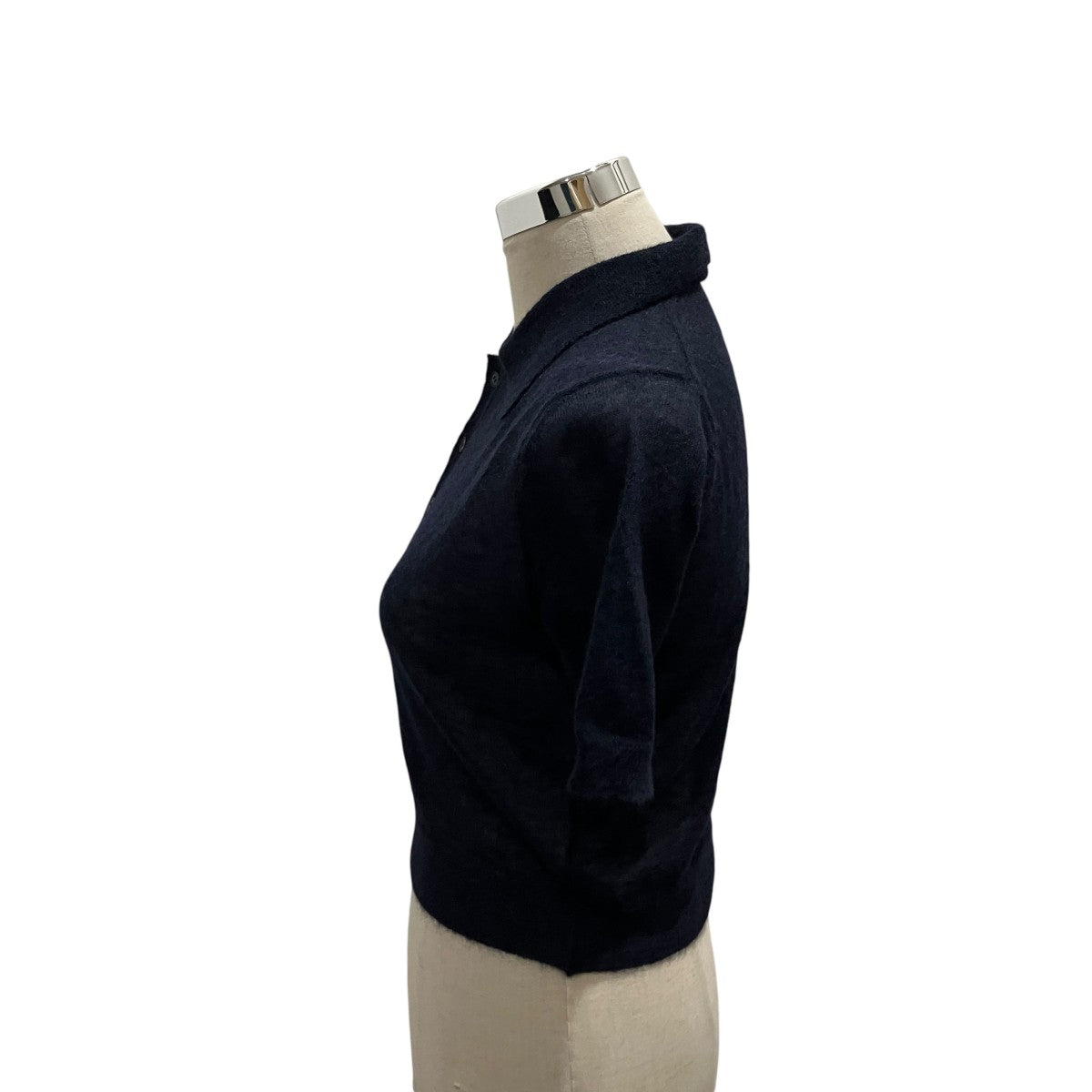 AURALEE 25AW【KID MOHAIR SHEER KNIT POLOSHIRTS】ニットポロシャツA25SP05FG 古着・中古-6枚目のアイテム画像